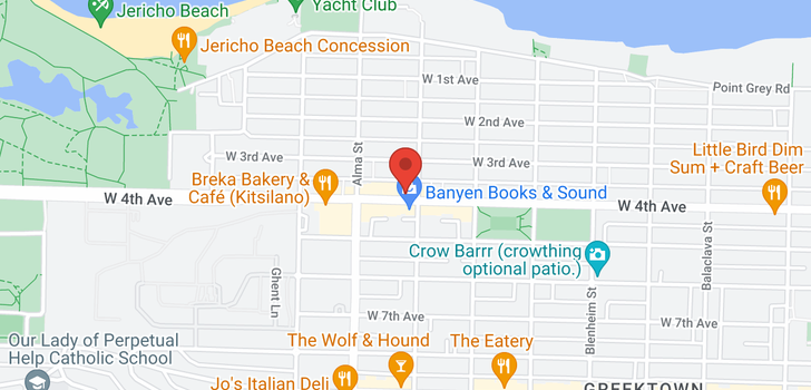 map of 3619 W 4TH AVENUE